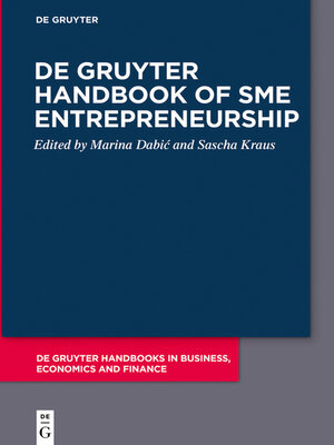 cover image of De Gruyter Handbook of SME Entrepreneurship